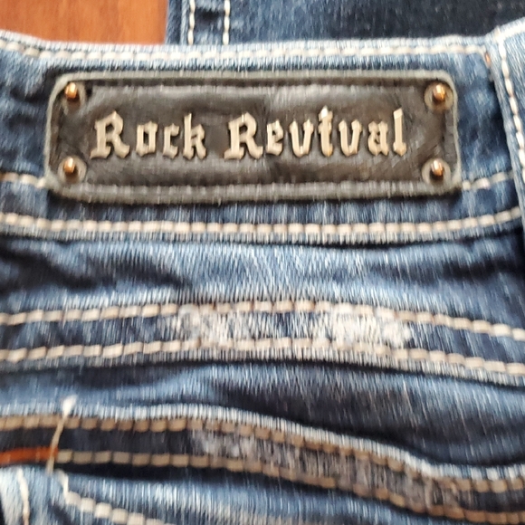 Rock Revival Women's Dark Blue Boot Cut Jeans Size 28x30 - Picture 9 of 15